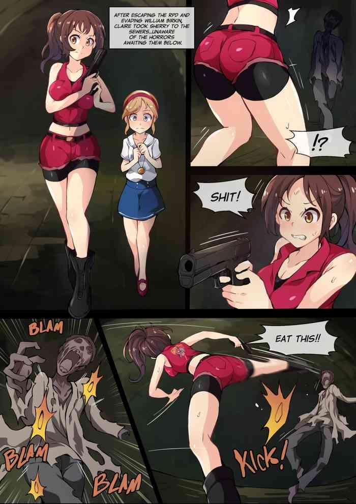 Kashima RE Claire and Sherry- Resident evil | biohazard hentai Shaved Pussy